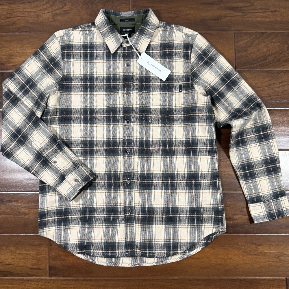 AG Adriano Goldschmied Men's Size Small Plaid Cloud‎ Soft Flannel Aiden Shirt